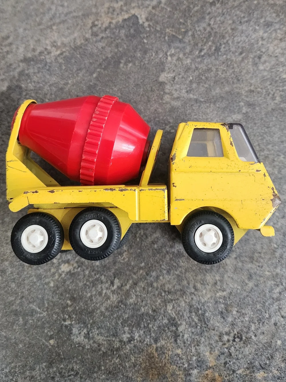 Vintage 70s Pressed Steel Lot Of 5 Tonka & Miniflex- Cement Truck, Firetruck